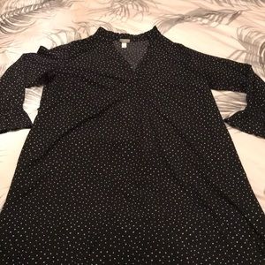 Ava & Viv Dress Black Plus Size Bell Sleeve 2x